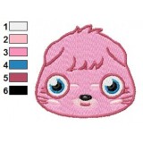 Face of Poppet Moshi Monsters Embroidery Design